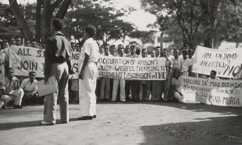 Demonstraties RMS Jakarta 1951